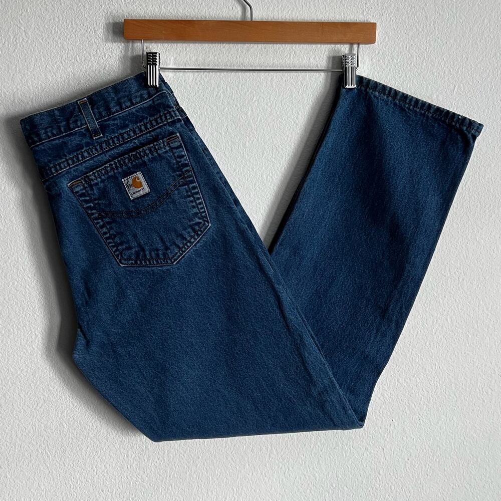 Carhartt FR denim blue work wear carpenter pants